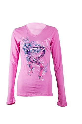 Divas snow gear ladies go pink long sleeve t-shirt - pink (sm / small)