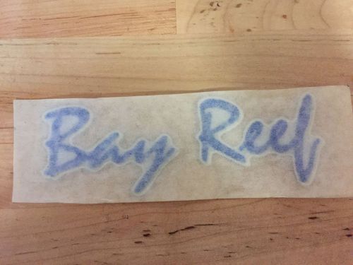 Key west boats domed blue bay reef decal (single)