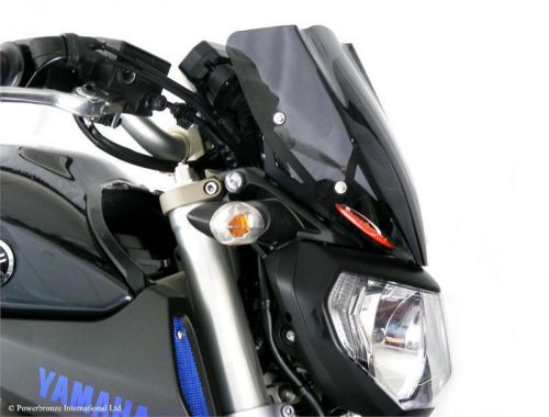 Yamaha fz-09 mt09 14 16 light screen shield windshield 270mm l tint made in uk