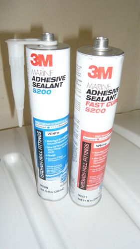 3m marine adhesive sealant, fast cure, white 5200, 10 oz. - 06520-06500 2 tube's