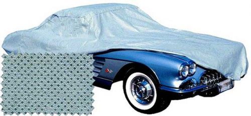 Corvette c5 mosom gray car cover w/ embroidered front &amp; rear logos