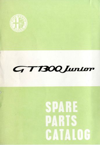 1971 alfa romeo gt 1300 junior spare parts catalog handbook italian english