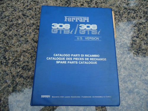 Ferrari 308 original 1980 spare parts catalogue 4 ring binder manual gtbi gtsi