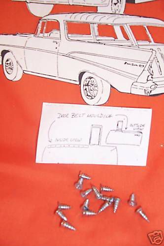 1955 56 1957 chevy door pillar belt trim screws belair hardtop convertible nomad