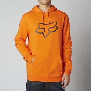 Fox racing legacy mens fox head pull over hoody orange