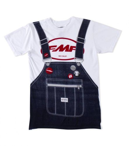 Fmf racing ronnie mac overalls mens t-shirt white
