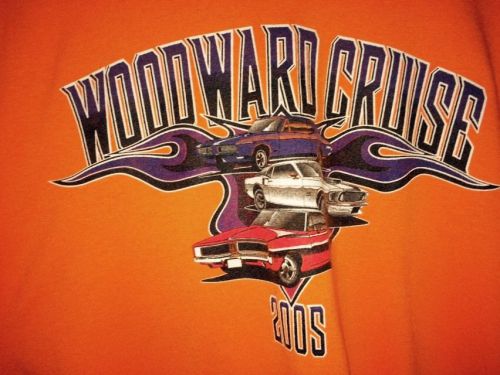 2005 woodward cruise adult (3x) safety orange xxx-large t-shirt