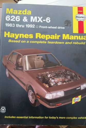 Mazda 626 and mx - 6 repair manual