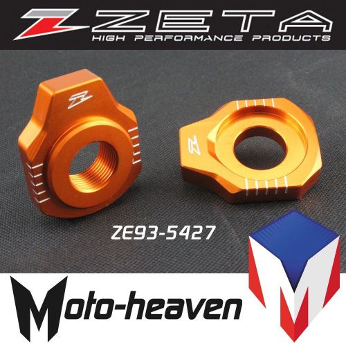Zeta rear axle blocks chain adjusters ktm through-2012 125-150-250 sx ze94-5427
