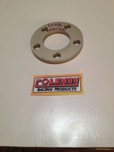 Coleman aluminum wheel spacer 5 x 4 3/4&#034; - 1/2&#034; thickness