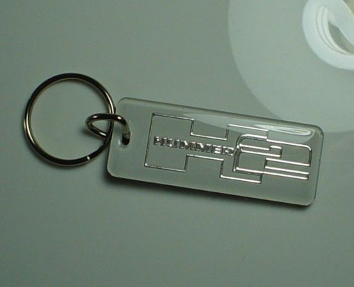 Hummer h2 key chain white / chrome