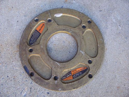 Pontiac eight lug early volkswagen wheel balancing plate!! bada!! sixties??