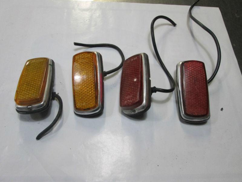 Purchase Mercedes Benz side marker lights / amber & red / W111 in Dania