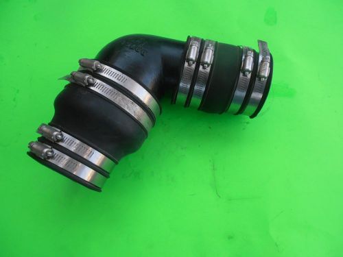 Mercruiser 4.3l exhaust elbow 99758 tube hose 32-90949t &amp; bellow 3" to 4" 70981a