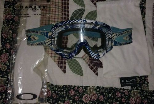 Oakley mx dirtbike high definition optics goggles with tearoffs and bag