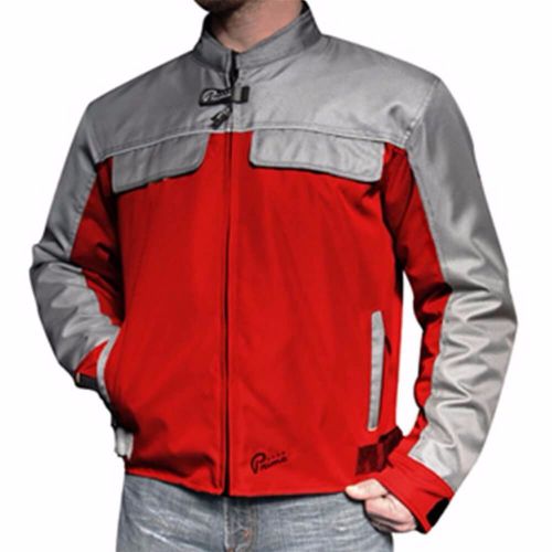 Prima motorcycle/scooter riding jacket (pullman, red/gray)