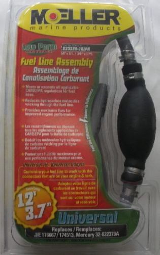 Moeller 033389-10 3/8" universal(no fittings) fuel line hose assembly 12ft 11890