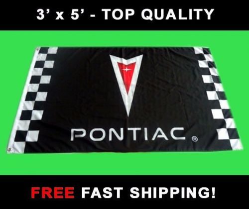 Pontiac flag - new 3&#039; x 5&#039; banner - firebird judge trans am gto - free ship