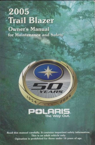 2005 polaris atv trail blazer p/n 9919472 rev 02 owner's manual (254)
