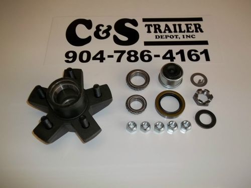 3,500# dexter hub assembly with bearings: 5 on 4 ½ e-z lube