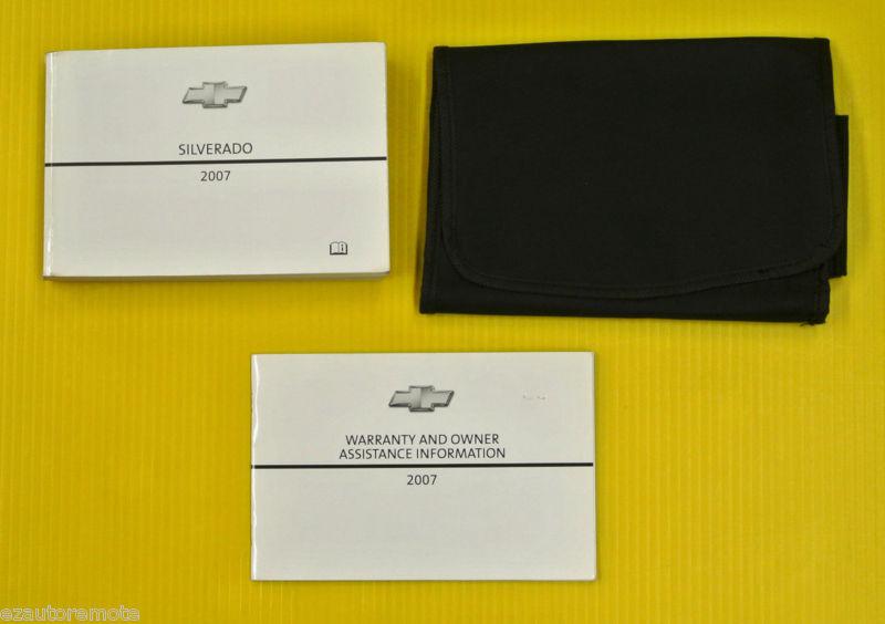 Silverado truck 07 2007 chevrolet owners owner's manual set w/ case 4x4 4x2