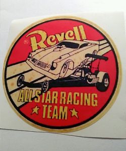 Revell all star racing team sticker decal hot rod rat rod vintage look drag race