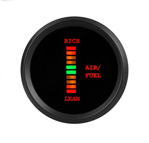 Led digital air/fuel ratio gauge choose color &amp; bezel dash air fuel bargraph usa
