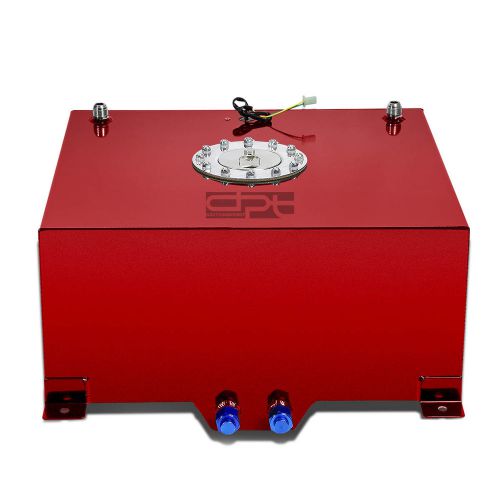 15.5 gallon/59l lightweight red coat aluminum race fuel cell tank+level sender