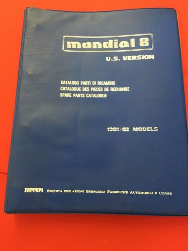Ferrari mondial 1981-82 spare parts  catalogue
