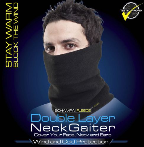 Schampa dbl layer neckgaiter cover neck   -   face ng001 200wt. fleece