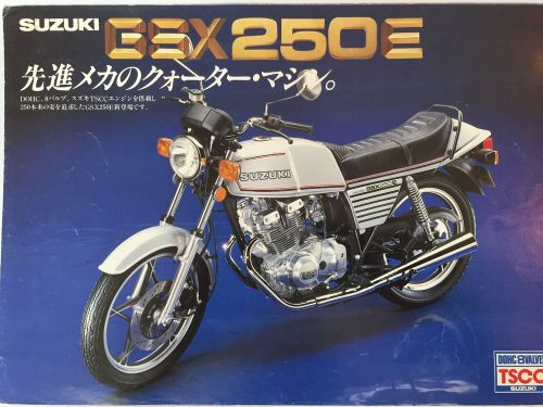 Suzuki motorcycle brochure gsx250e vintage catalog