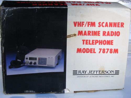 Ray jefferson vhf/fm scanner marine radio telephone new in box