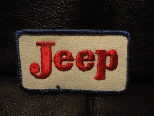 Jeep patch - vintage - new - original - auto - 3 1/4 x 1 3/4