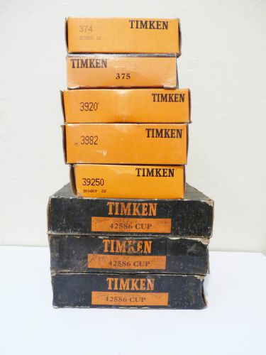 Timken bearing lot numbers 374-375-39250-3982-39250-42856 bearing parts lot
