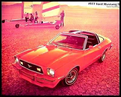 Lot (6) 1977 ford mustang ii brochures cobra mach i