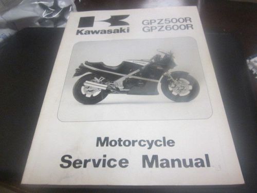 Kawasaki 85-89 gpz 500 600 service manual used