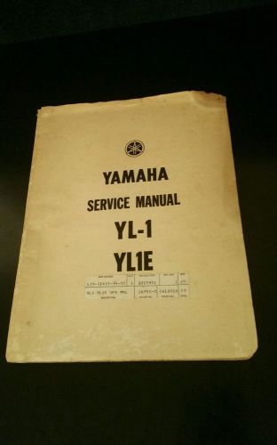 Rare oem 1971-1973 yamaha yl-1 yl1e service manual. dealer only factory edition.