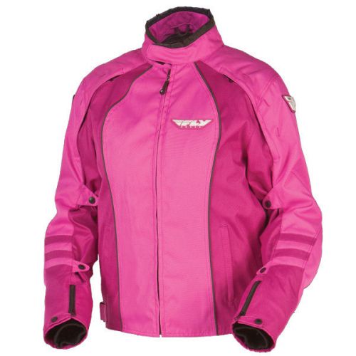 Fly racing georgia 2 womens textile street jacket pink
