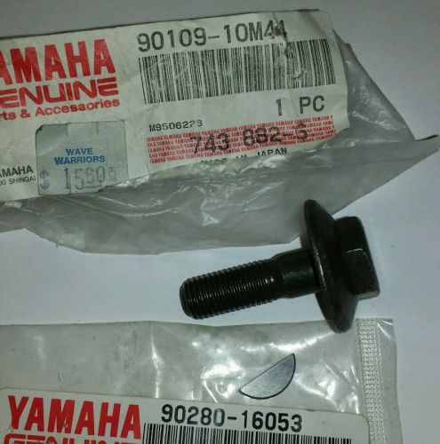90109-10m44 &amp; 90280-1653 flywheel bolt &amp; key yamaha superjet blaster 650 701