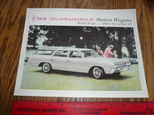 1965 oldsmobile station wagons sales brochure - vintage