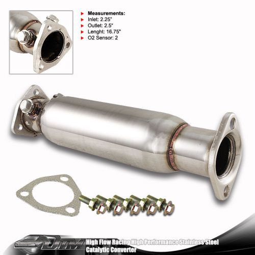 Steel racing cat catalytic converter pipe for honda civic prelude crx integra