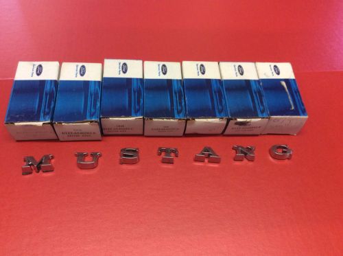 Nos ford mustang trunk &amp; fender embems 1965-72 stick on