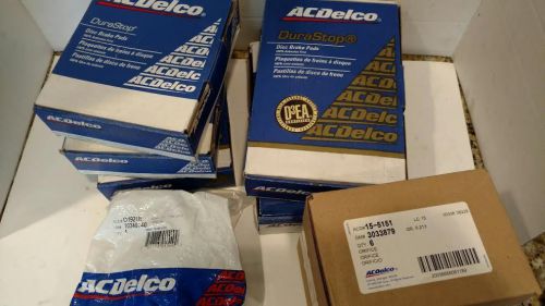 Lot 2 of nos acdelco brake pads,etc