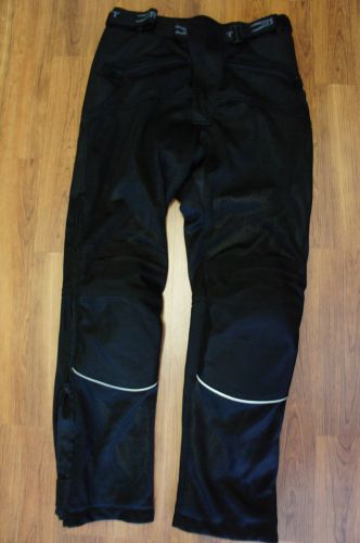 New joe rocket size l black padded ballistic motorcycle pants nwot        p52