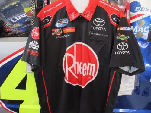 Nascar race used crew shirt oakley nationwide rheem xl