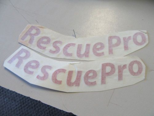 Evinrude rescue pro decal pair (2) 6 7/8&#034; x 1&#034; red marine boat