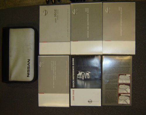 2005 nissan 350z complete owners manual set