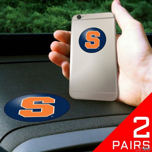 Fanmats - 2 pairs of syracuse university dashboard phone grips 13030