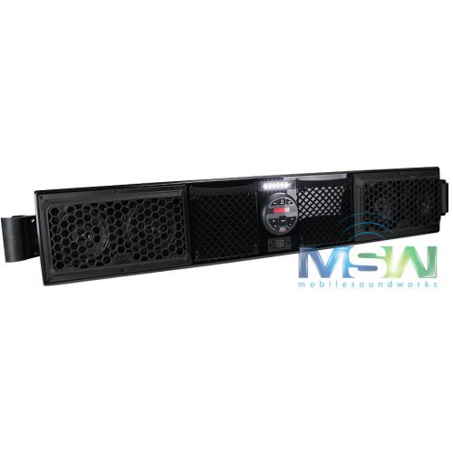 New mtx mudsys46 outdoor bluetooth audio sound bar system w/ (4) 6-1/2&#034; speakers