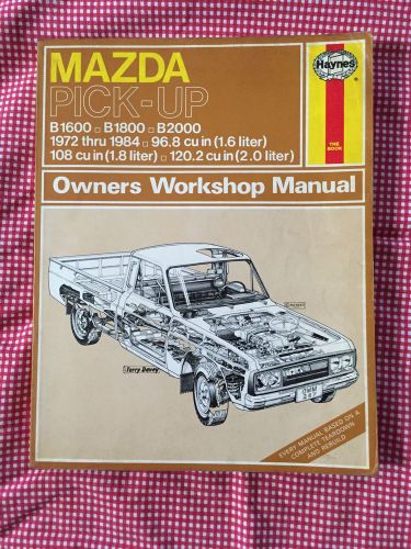 Haynes repair manual 1972-1984 mazda pick up